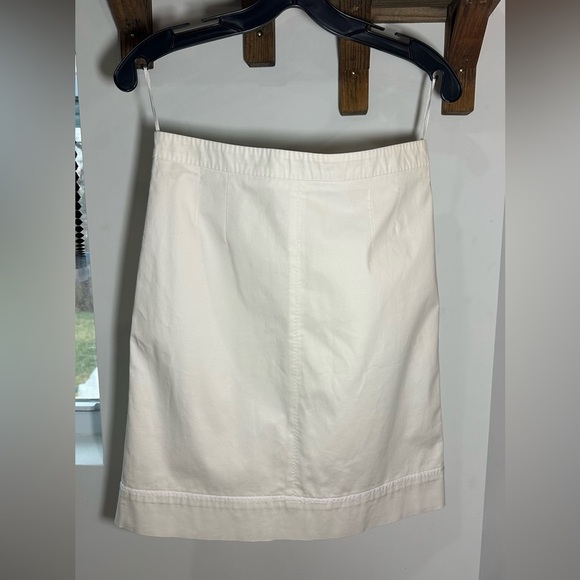 Louis Vuitton White Cotton Silk Lined Skirt FR 38 (US 6) - Picture 4 of 14